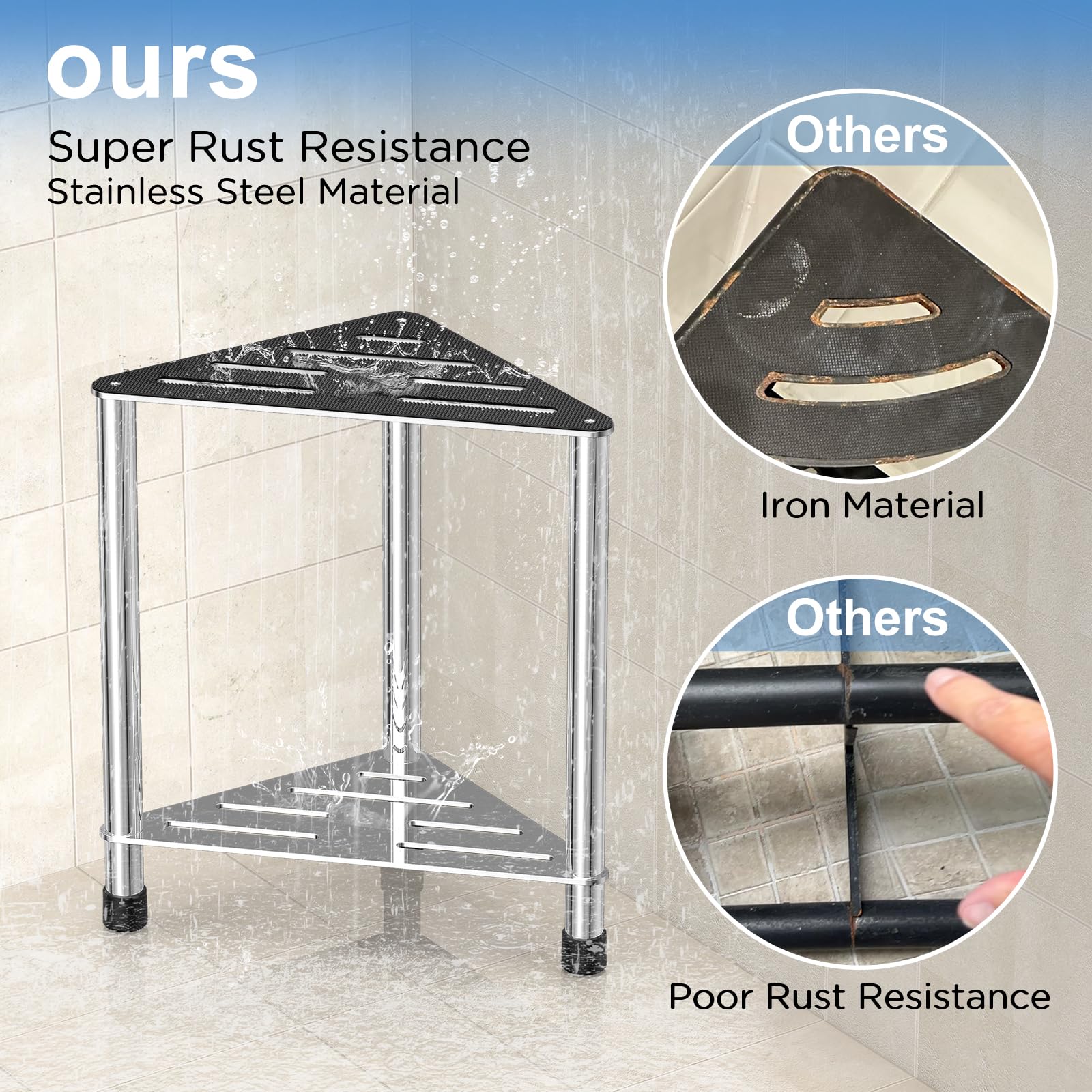 LarFaFa stainless-steel design resists corrosion in humid spaces while preserving modern aesthetic.