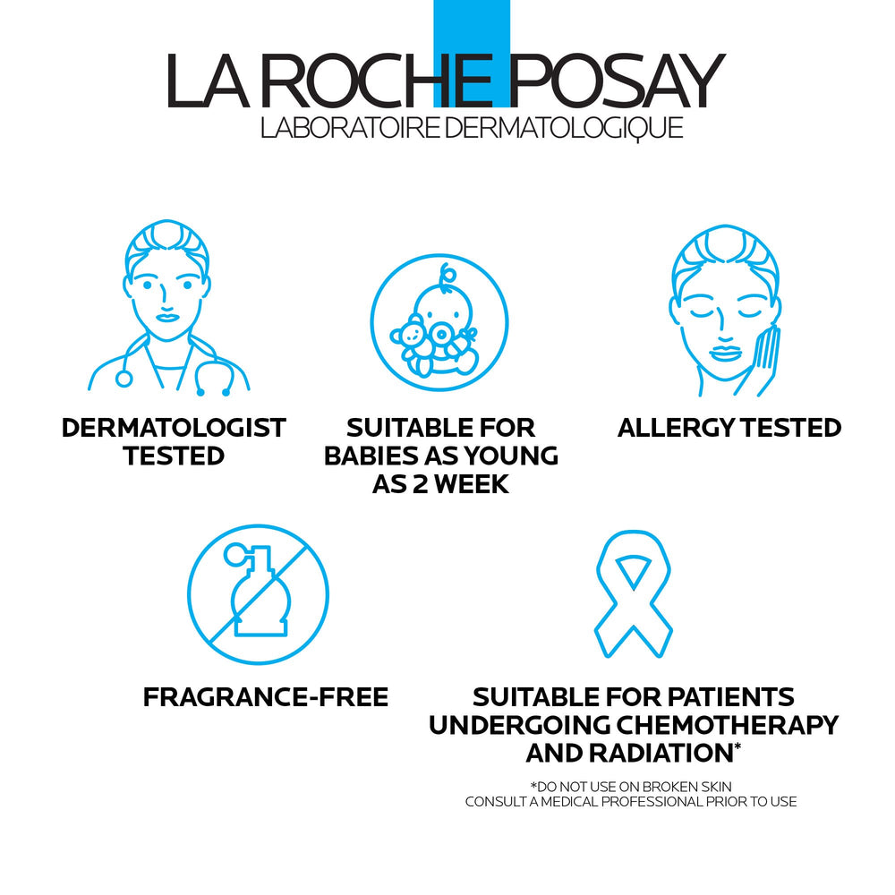 La Roche-Posay Cicaplast Balm B5 fragrance-free formula suits sensitive skin.