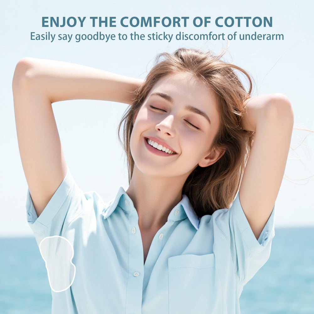 LARUOOUU armpit pads adhesive keeps you fresh for up to 12 hours.