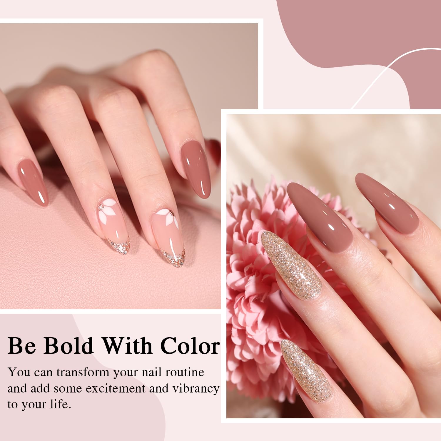 Larvall Beautpal nude gel polish bottles closeup highlights premium packaging and glossy salon-ready finish.