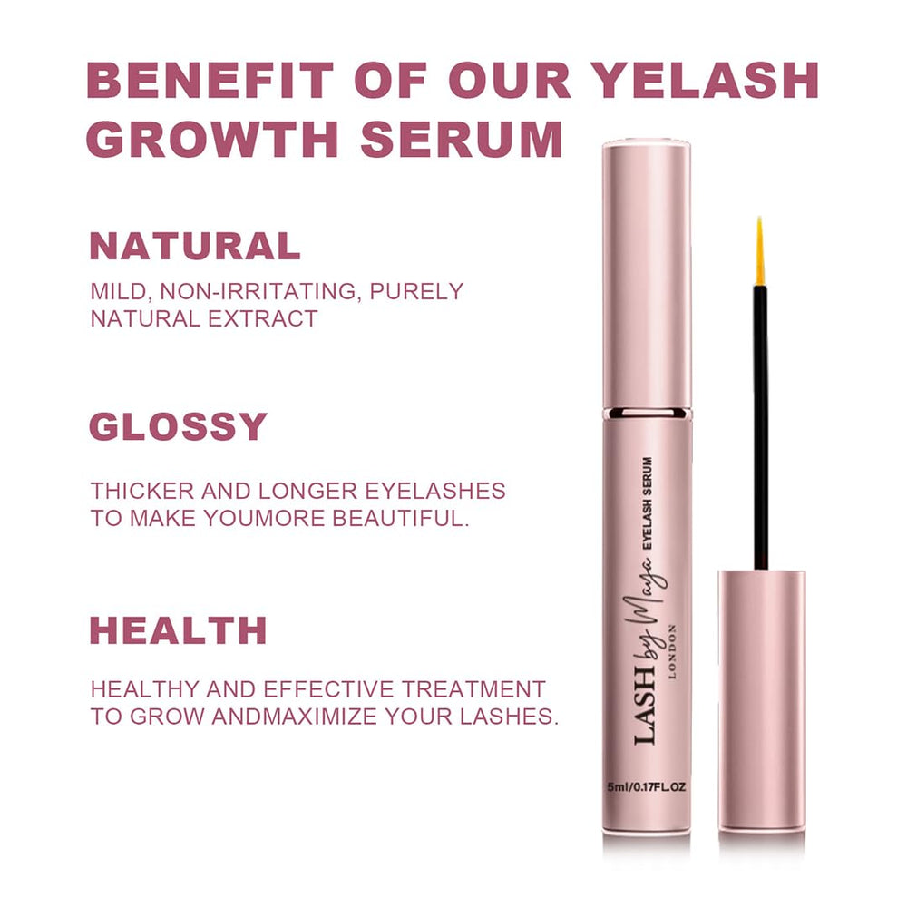 Lash by Maya Serum swirl texture on skin, easy to blend for comfortable use.