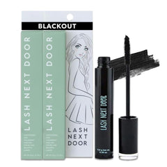 Lash Next Door mascara bottle with sleek packaging for everyday wear.