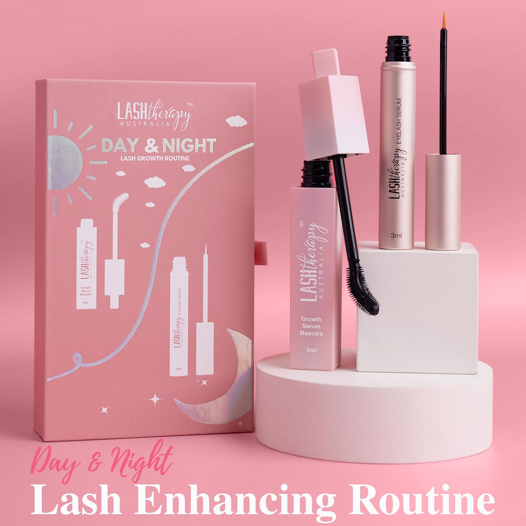 Lash Therapy serum drops close-up illustrating nourishing formula for lash health