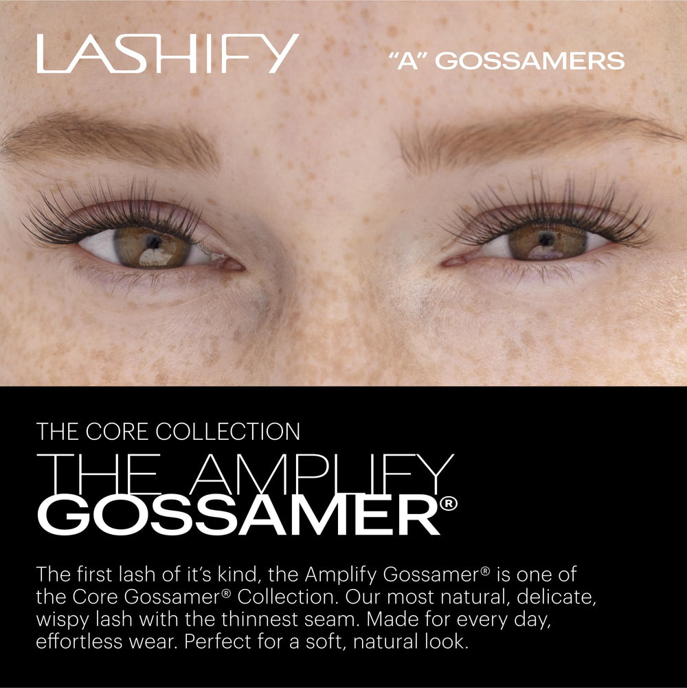 Lashify Amplify packaging showcasing cruelty-free vegan lashes for ethical beauty.