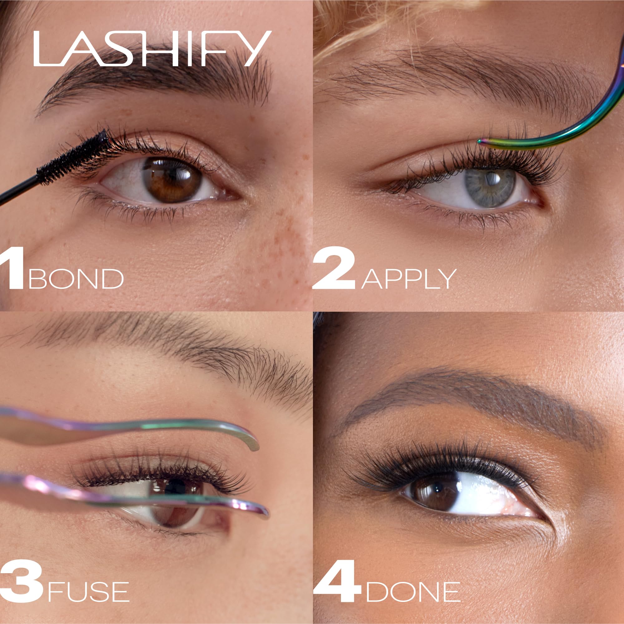Lashify Bold 10mm Gossamer eyelash close-up reveals silk fiber quality