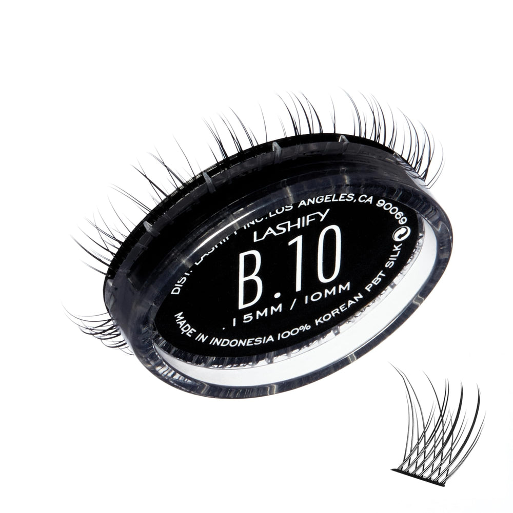 Lashify Bold 10mm Gossamer refill close-up showing bold fibers for voluminous lashes