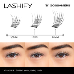 Lashify Bold 12mm Gossamer refill 12mm lash length for natural volume