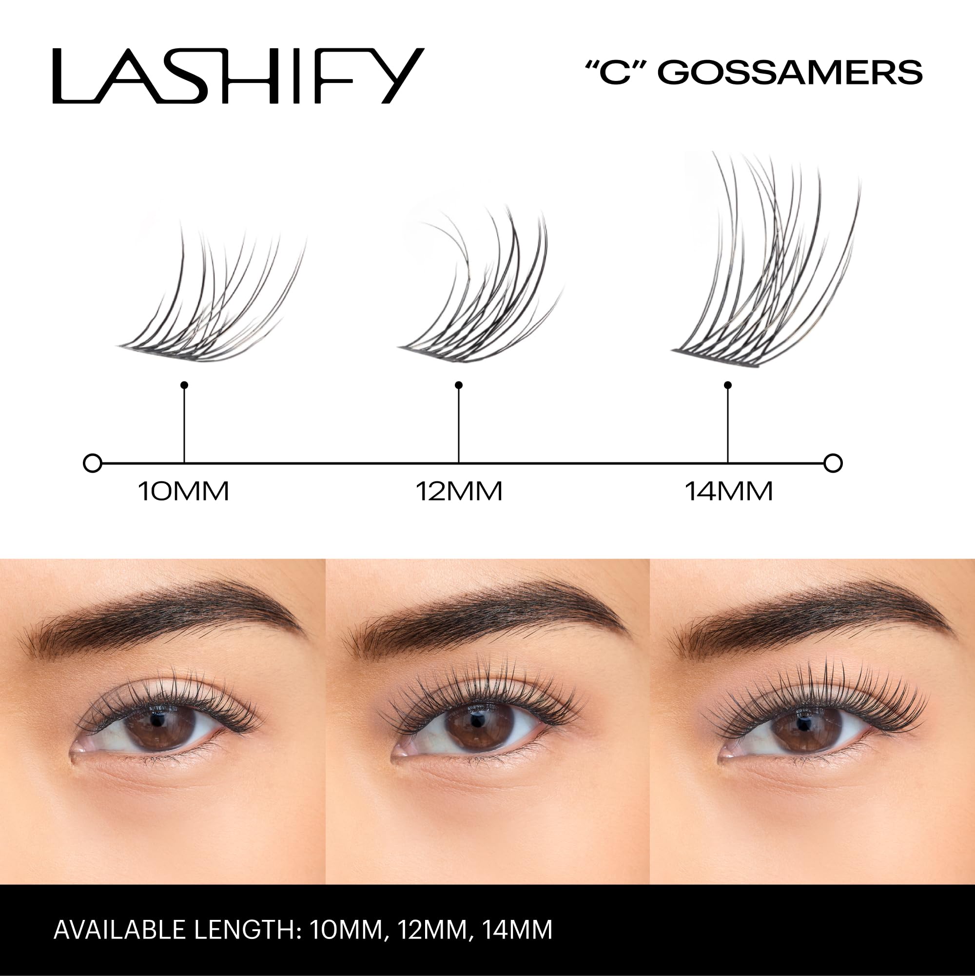 Lashify Curl 10mm Gossamer wand demonstrates precise control during application.