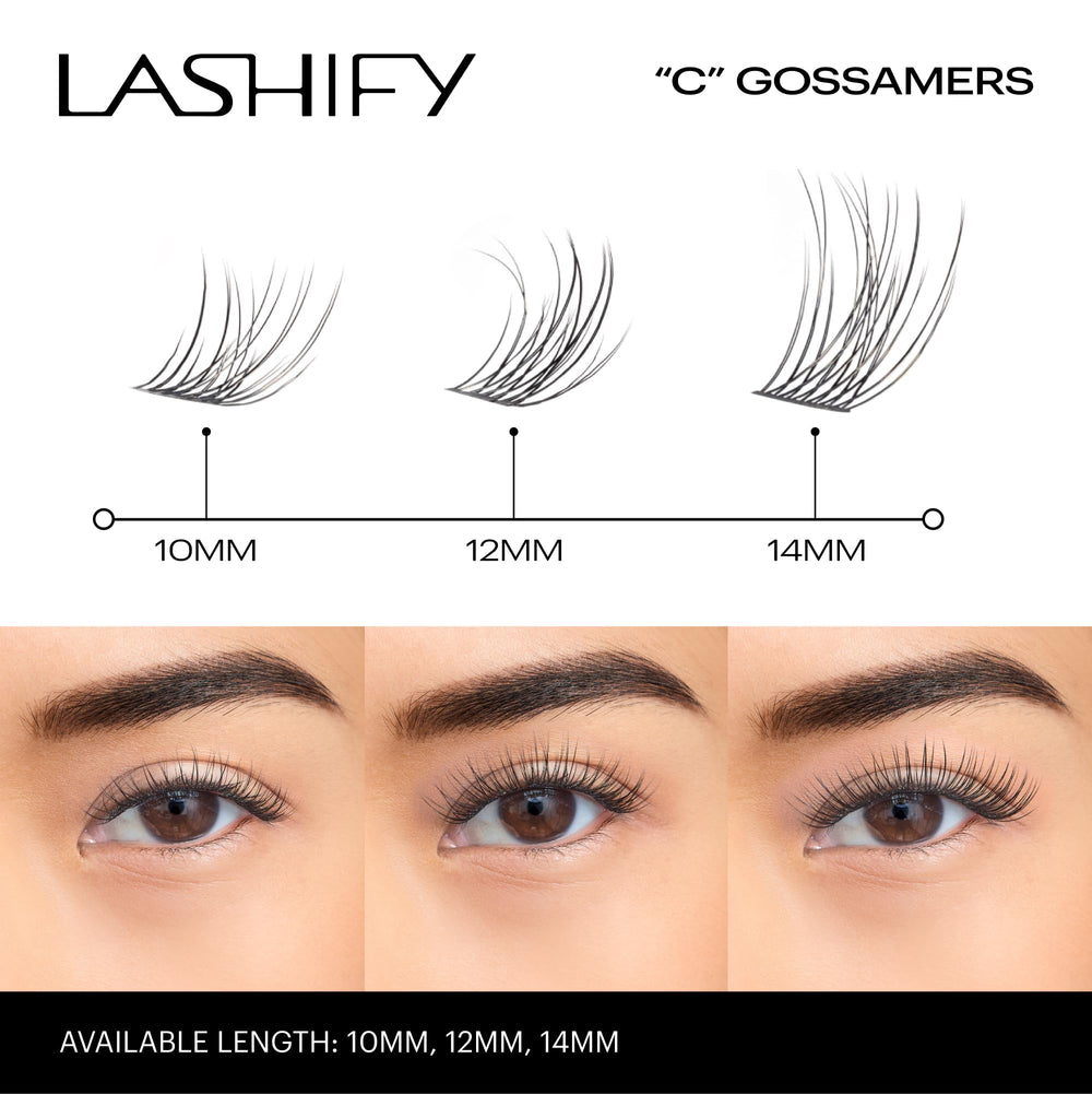 Lashify Curl 10mm Gossamer wand demonstrates precise control during application.