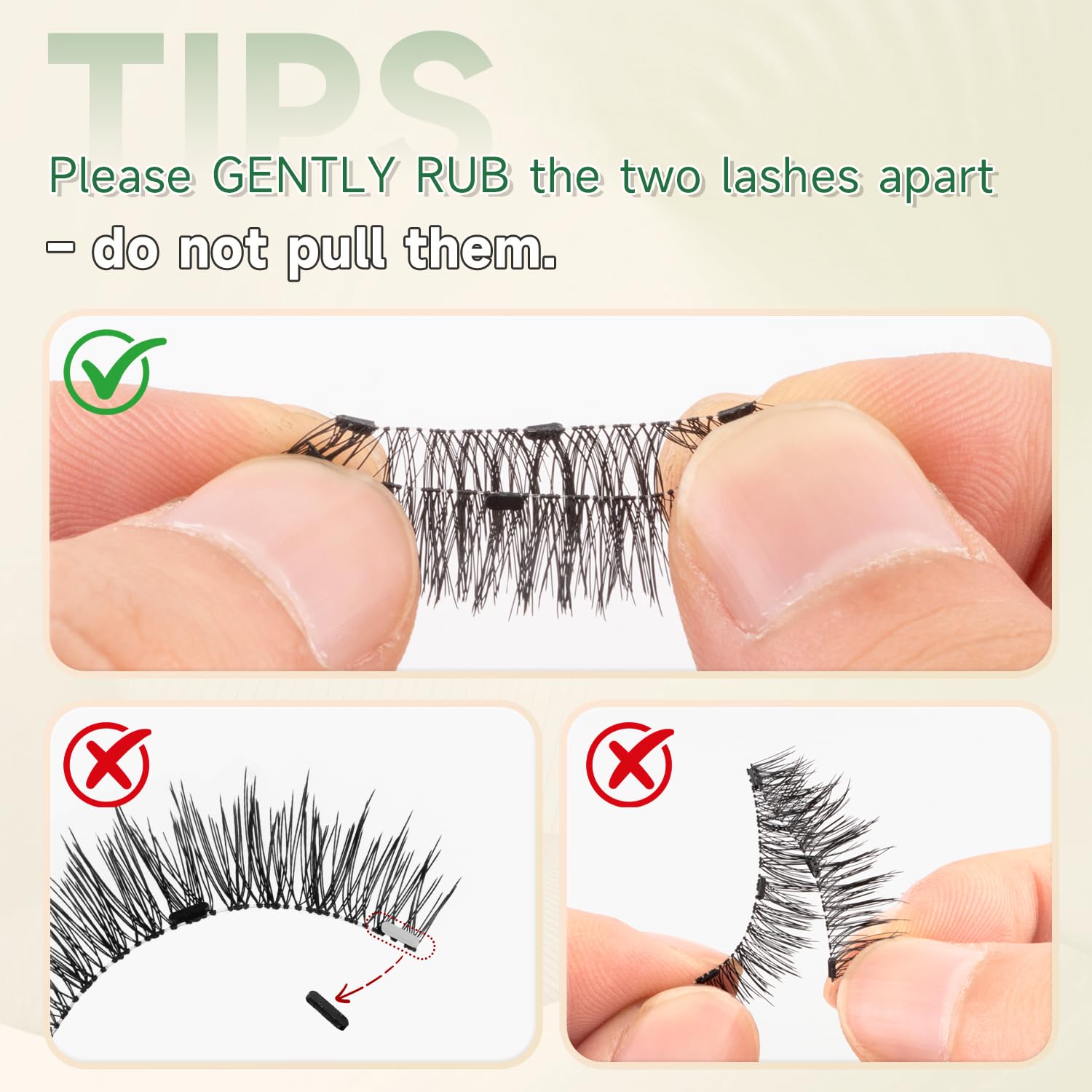 LashSpeed glue-free wear demonstrates a mess-free lash look.