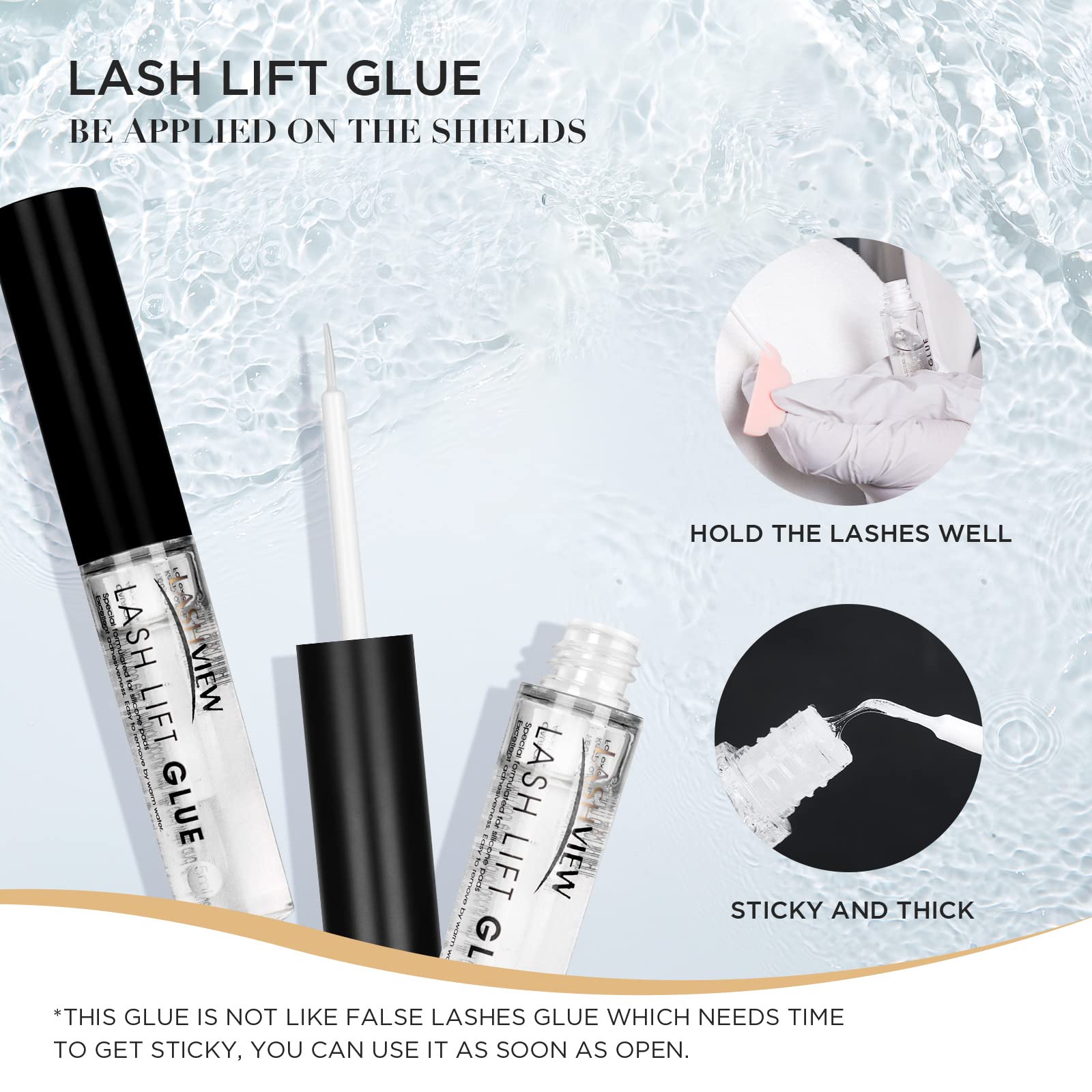 LASHVIEW 3D eye pads provide comfortable lash protection.