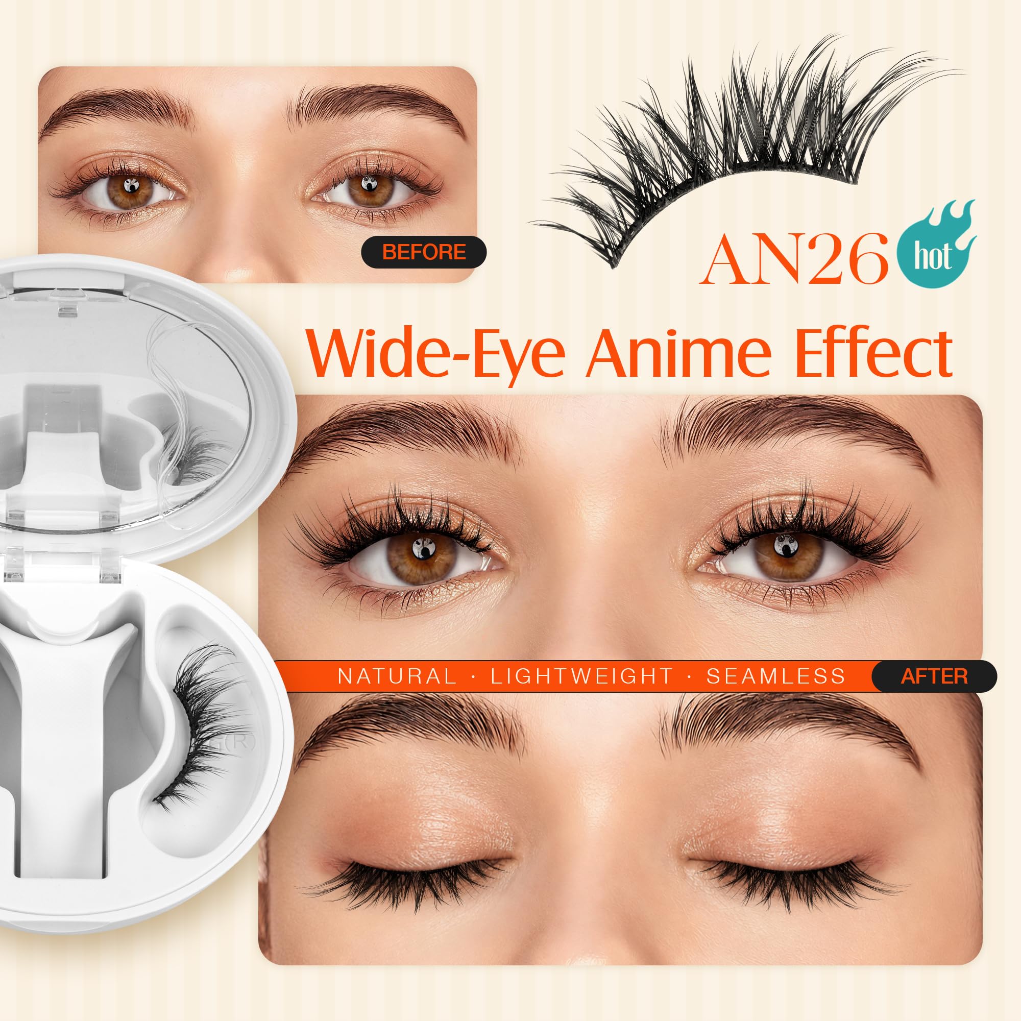 LASHVIEW close-up of lash fibers showing soft natural texture benefit