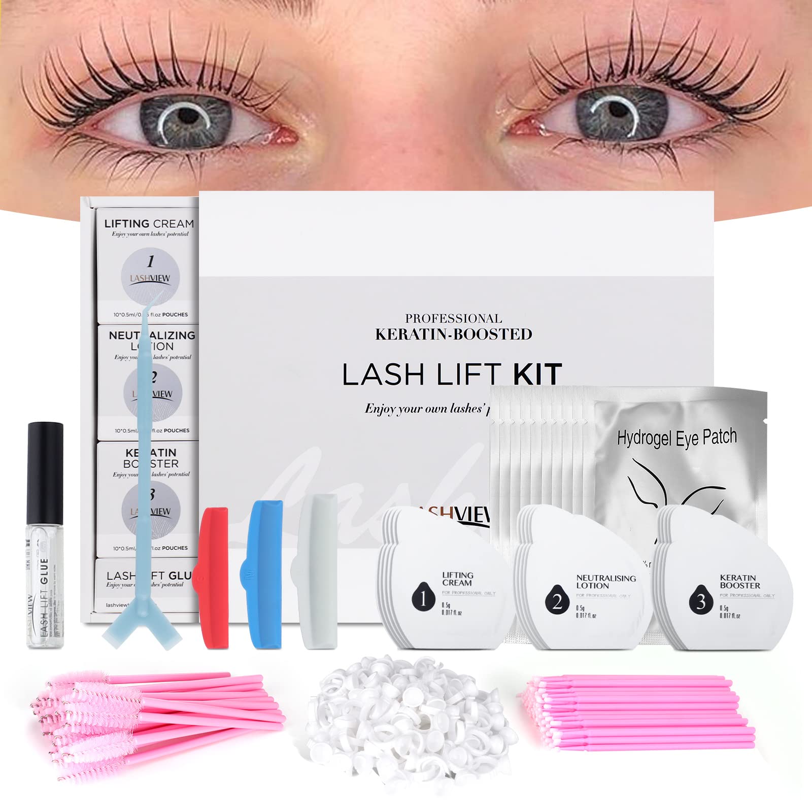 LASHVIEW lash lift kit packaging offers at-home salon-grade setup.