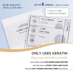 LASHVIEW lifting cream tubes ready for controlled curl formation.