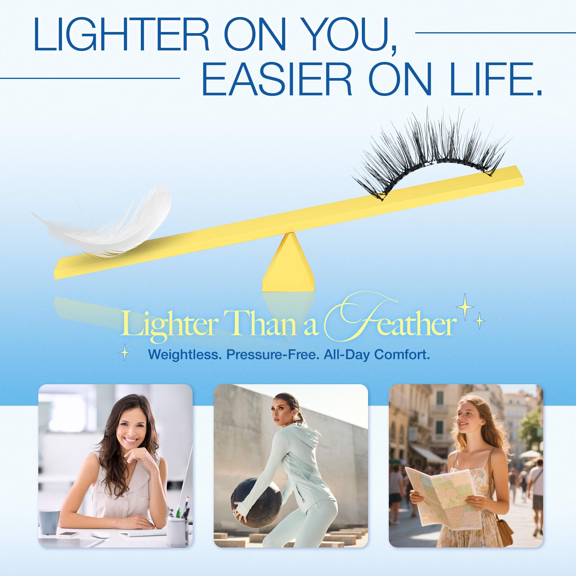 LASHVIEW LunaSoft case shows built-in mirror for on-the-go application.