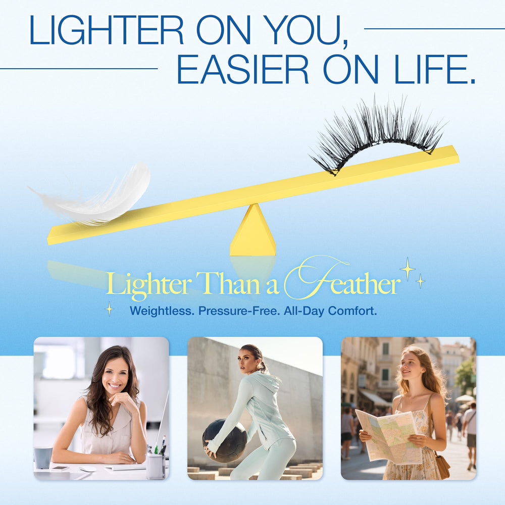LASHVIEW LunaSoft case shows built-in mirror for on-the-go application.
