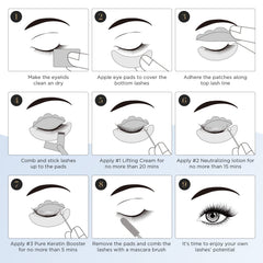 LASHVIEW neutralizing lotion bottle shows safe lash reset action.