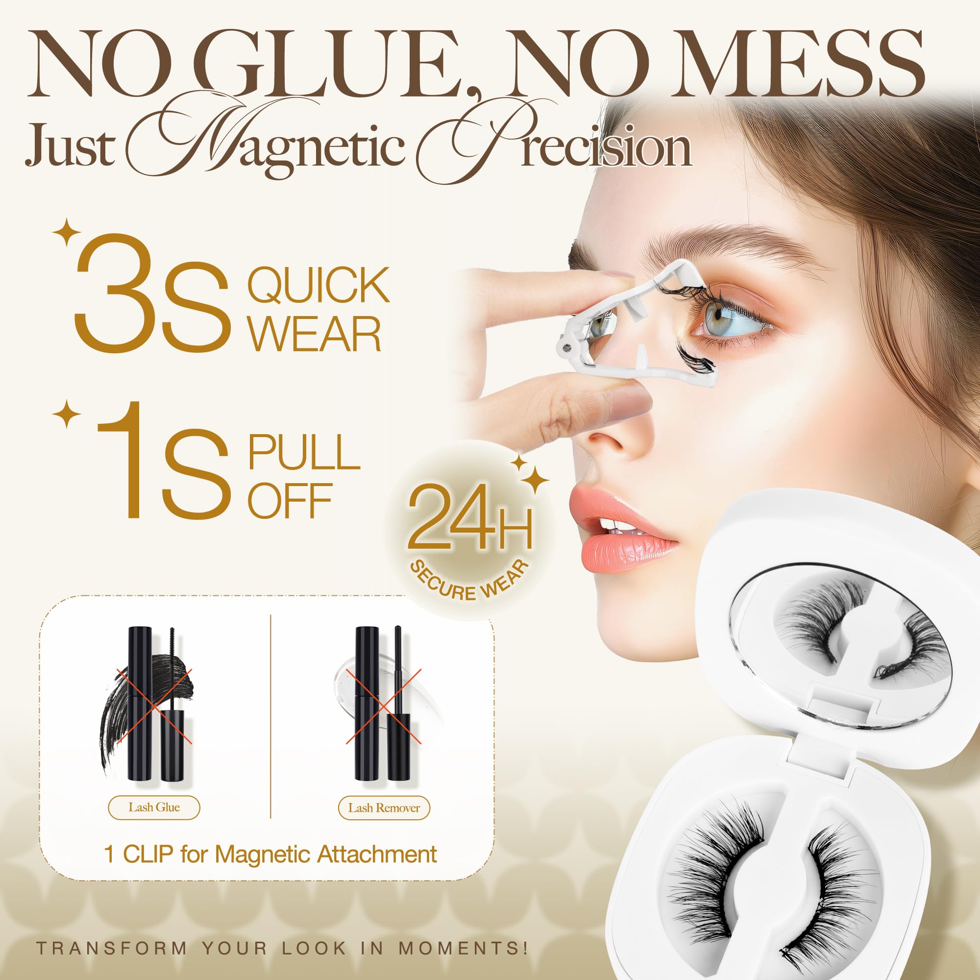 LASHVIEW soft-magnets bend to eye shape for comfortable wear