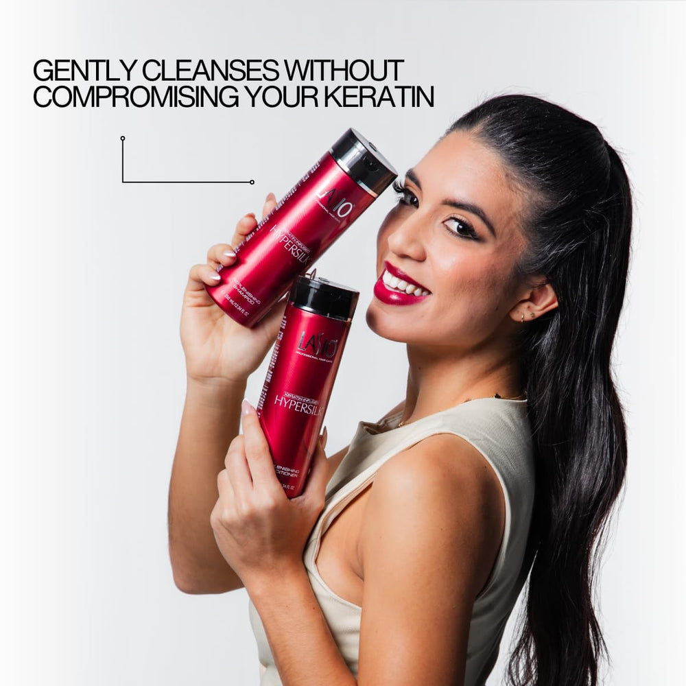 Lasio Hypersilk with Amber Extract close-up highlighting nourishing ingredient.