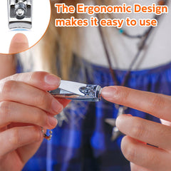 Lasnten curved-edge blades for natural cuts and smooth nails.