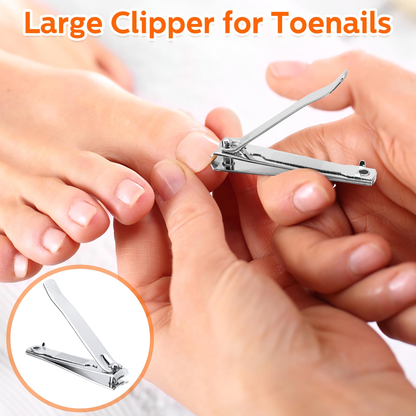 Lasnten embedded nail files in each clipper for quick edge polishing.