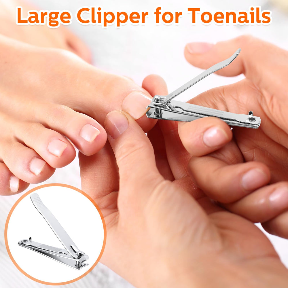 Lasnten embedded nail files in each clipper for quick edge polishing.