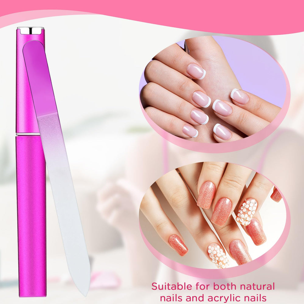 Lasnten nail files with shell case are compact for travel touch-ups.