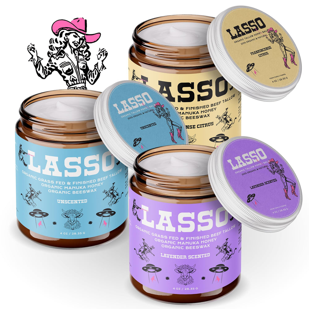 LASSO TALLOW frankincense glow on skin after application