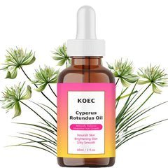 LastSweness Cyperus Rotundus oil bottle demonstrating natural hair removal formula