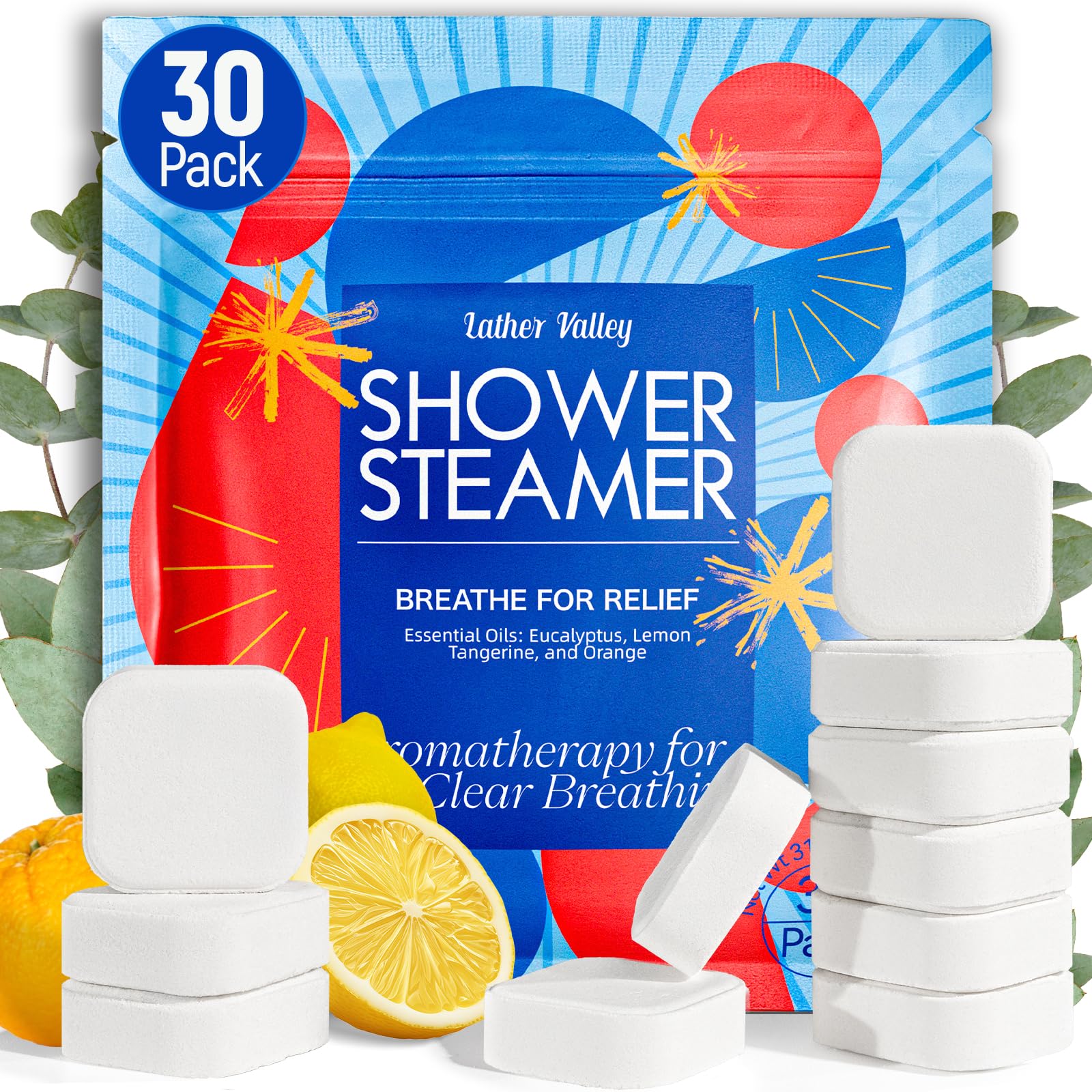 Lather Valley shower steamers with eucalyptus offer a refreshing breathing routine.