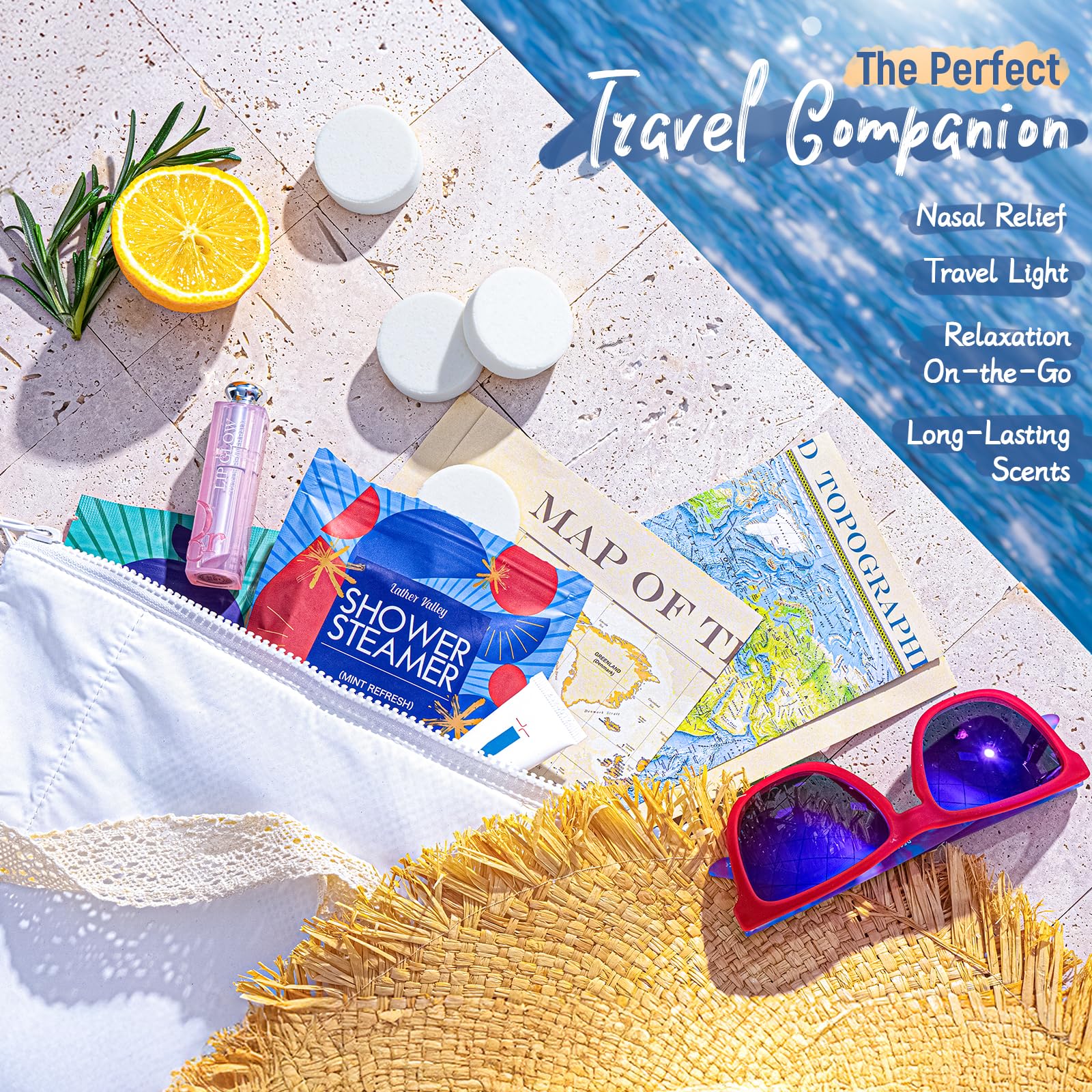 Lather Valley sweet dreams steamers with lavender and rosemary for calm nights
