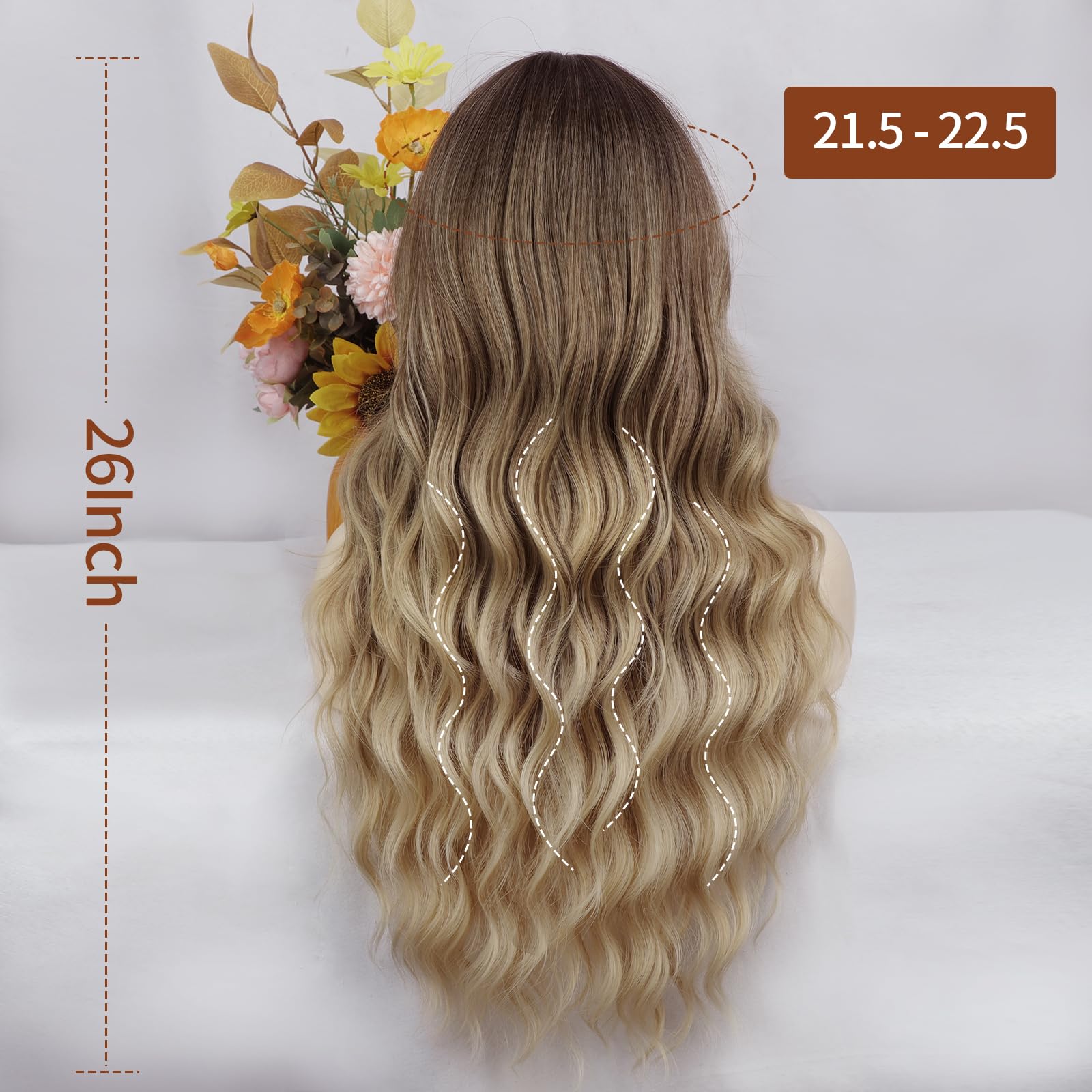 Lativ breathable net cap wig 26in offers comfortable all-day wear.