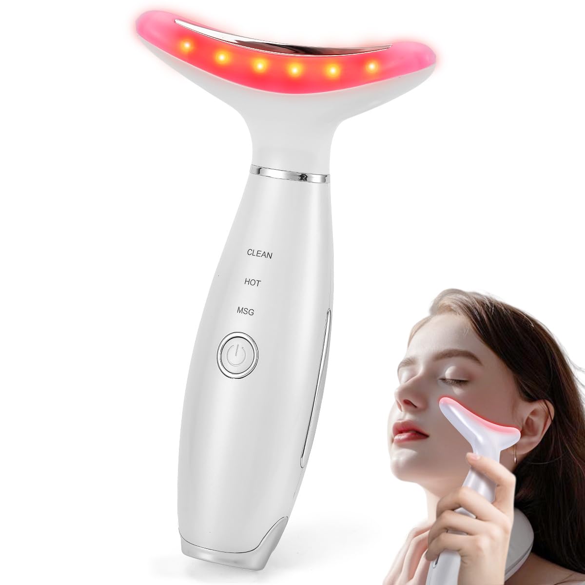LATME facial massager handheld view highlighting portable, travel-friendly skincare.