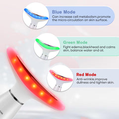 LATME facial massager heat therapy feature provides warm relaxation during sessions.