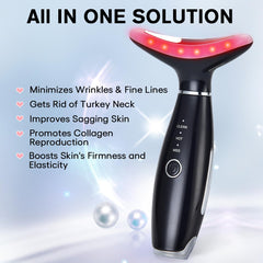 LATME neck and face massager ergonomic contours for comfortable fit