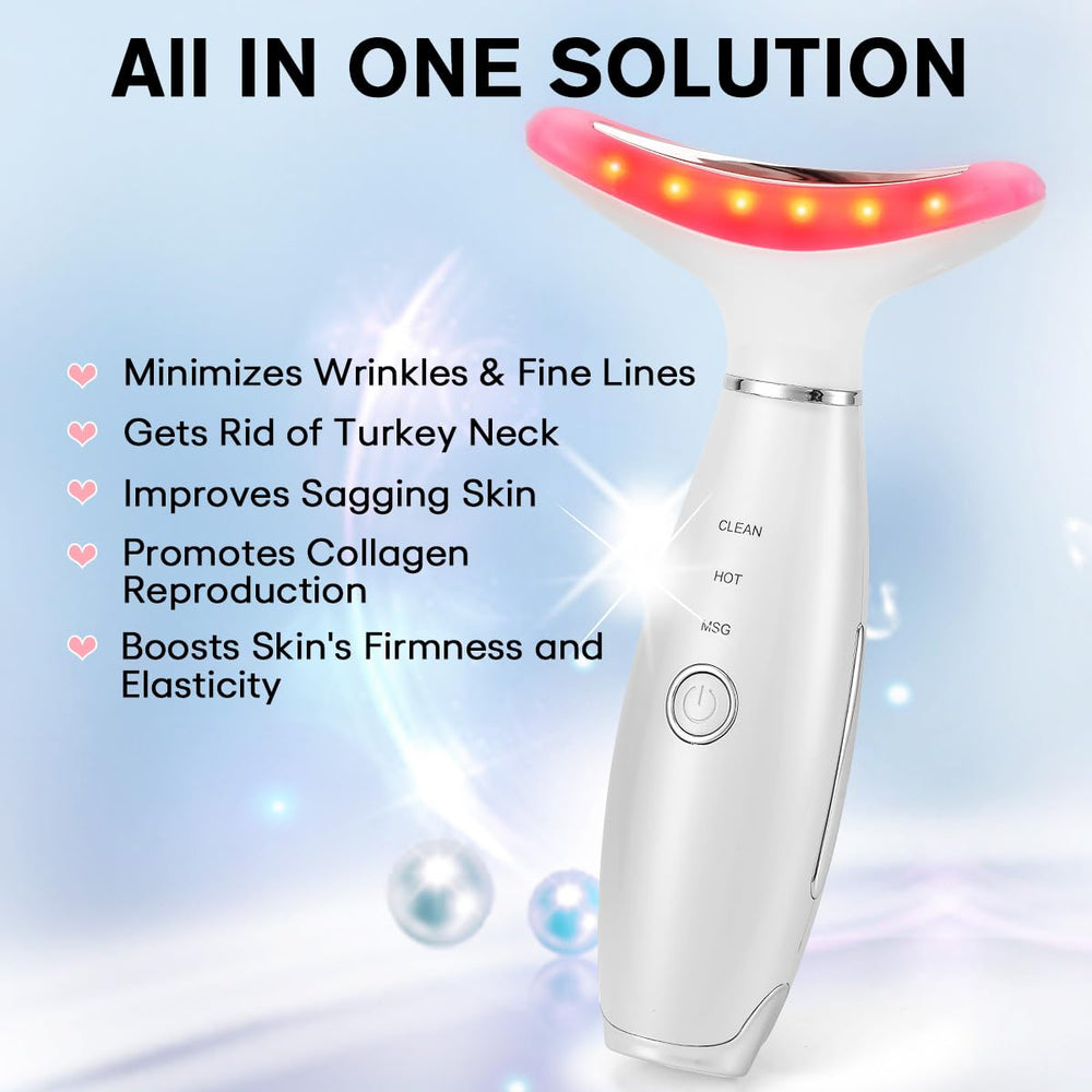 LATME neck and face massager showing ergonomic fit for comfortable use.