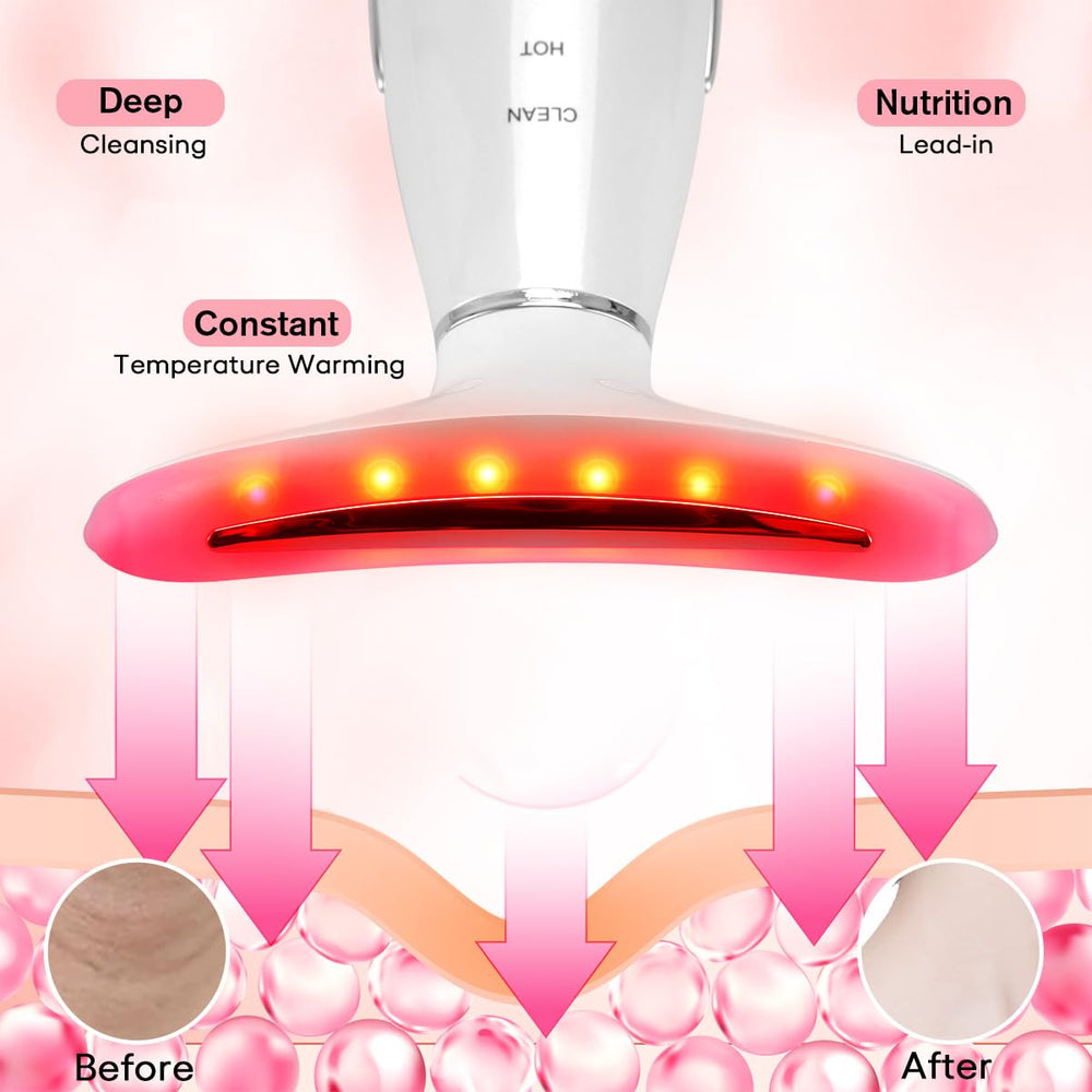 LATME three-mode massage device displaying customizable skin-soothing sessions.