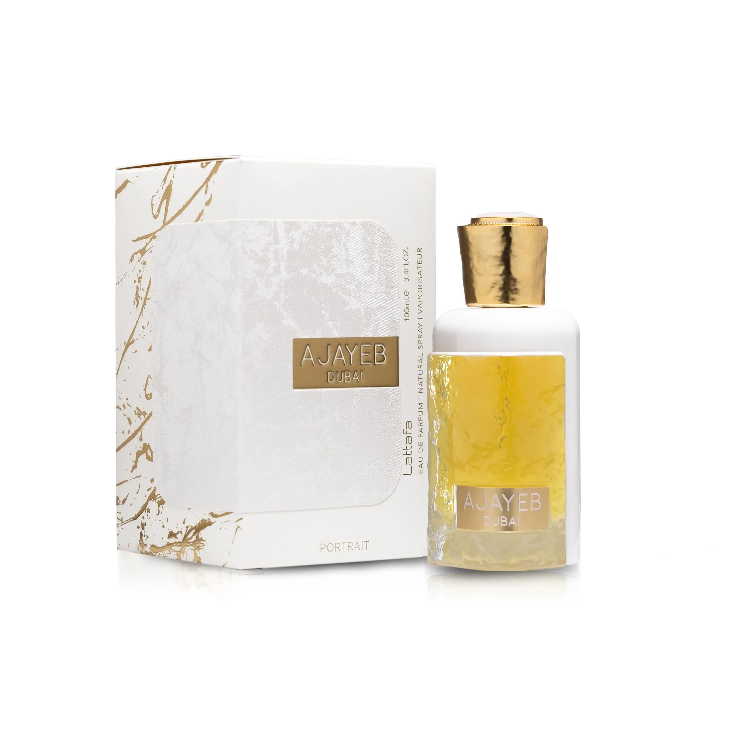 Lattafa Ajayeb Dubai Portrait middle notes floral embrace for romantic evenings.