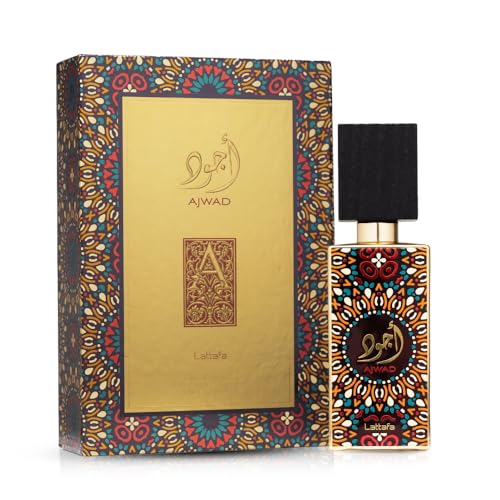Lattafa Ajwad outer box ideal for gifting and display