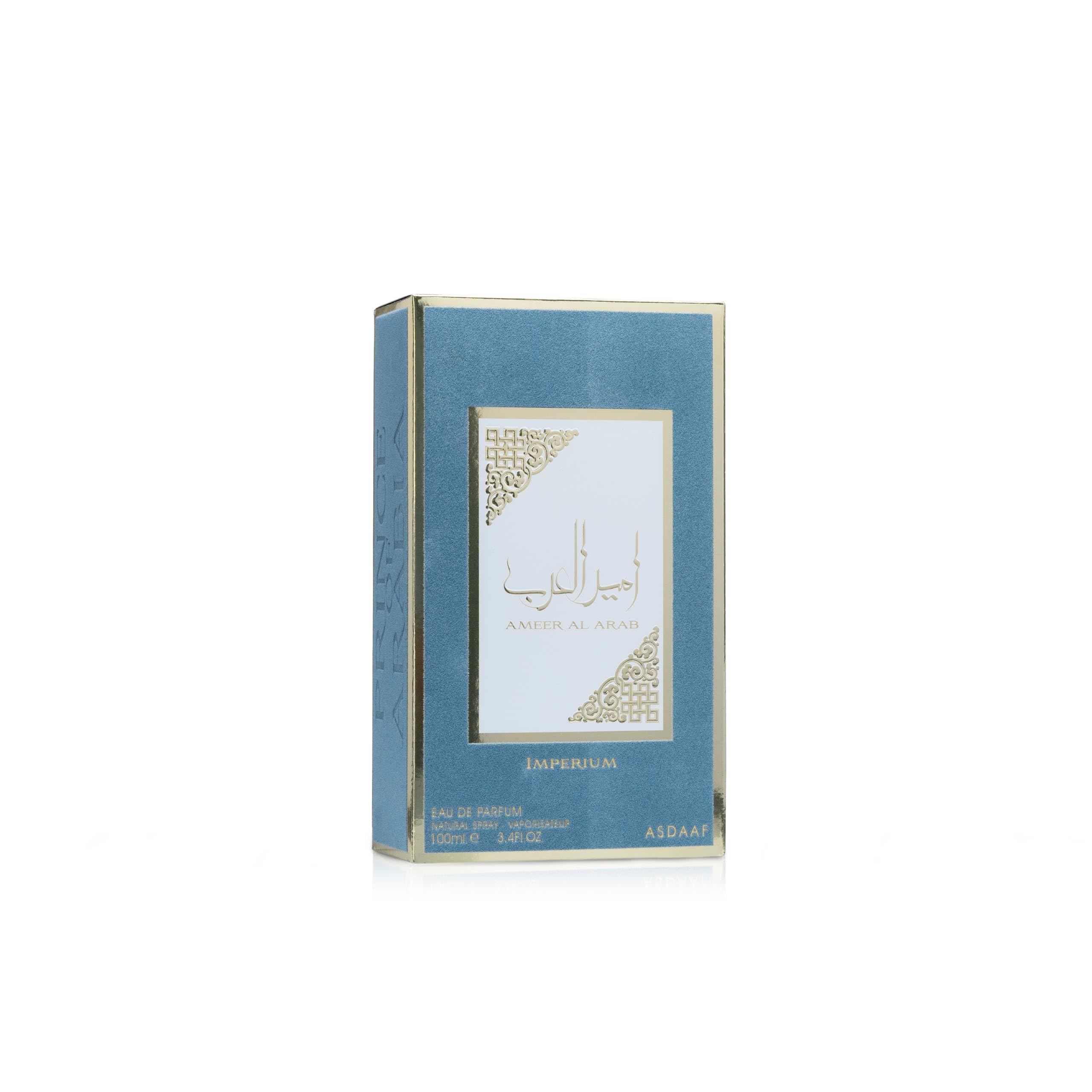 Lattafa Asdaaf Ameer Al Arab Imperium outer box presents luxury gift-ready packaging