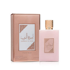 Lattafa Ameerat Al Arab Prive Rose base-notes with amber and sandalwood for lasting warmth