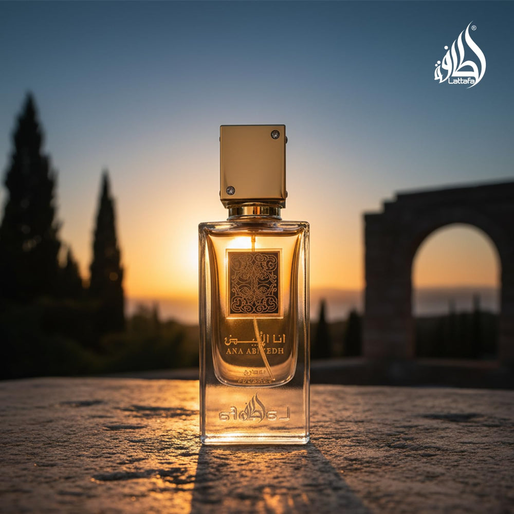 Lattafa Ana Abiyedh Poudree patchouli amber richness