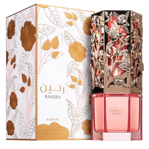 Lattafa Asdaaf Raneen fragrance drops highlighting dragon fruit and pear for vibrant opening