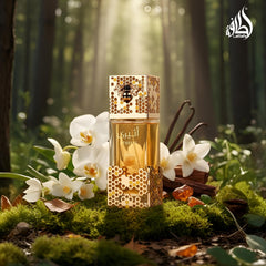 Lattafa Atheeri middle notes Orchid and Jasmine close-up