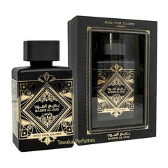 Lattafa Bade'e Al Oud Glory bottle-front for versatile daily wear.