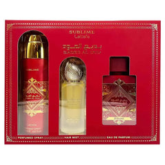Lattafa Badee Al Oud Sublime deodorant spray can provide subtle daily fragrance and skin-friendly application