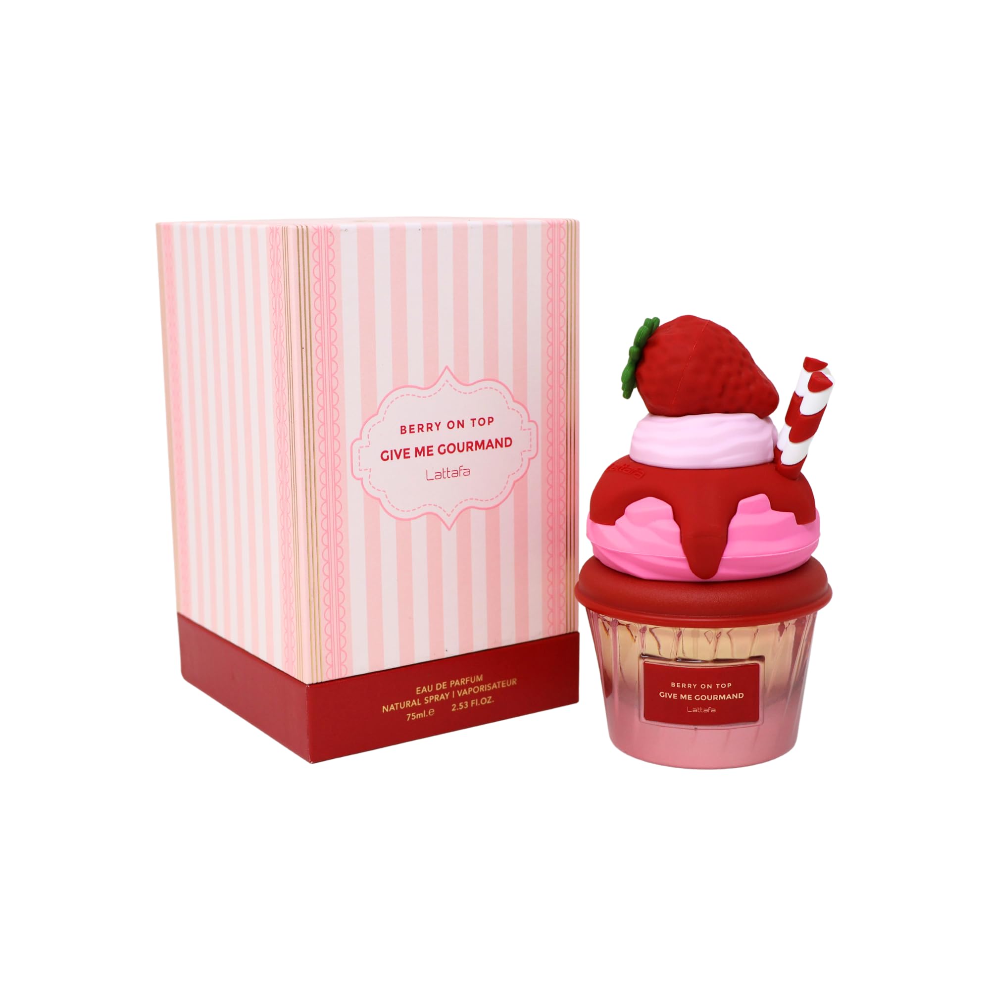 Lattafa Berry On Top base notes musk and vanilla warmth