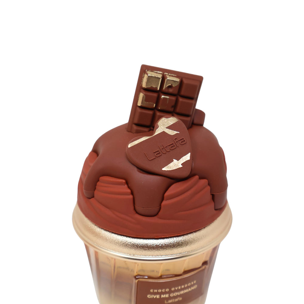 Lattafa Choco Overdose base notes of vanilla and caramel provide warmth