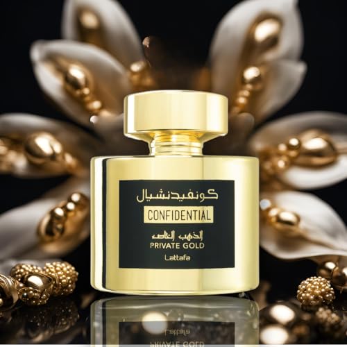 Lattafa Confidential Private Gold spray demonstrates long-lasting scent for day-to-night use.