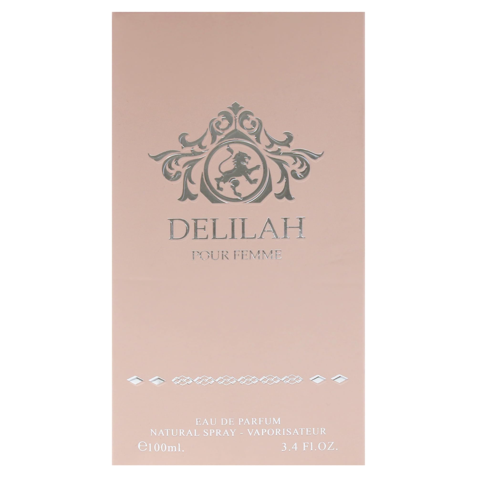 Lattafa Delilah bottle in a dark backdrop, evening wear inspiration.